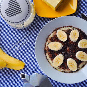 Krupicová kaša banán recept zdravé raňajky