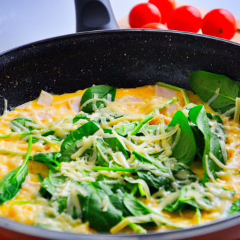 Omeleta bez múky zdravé raňajky rýchly recept