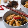 Azijská kuchyňa, čína, čínske nudle, rezance, kuracie prsia, sušené huby recept